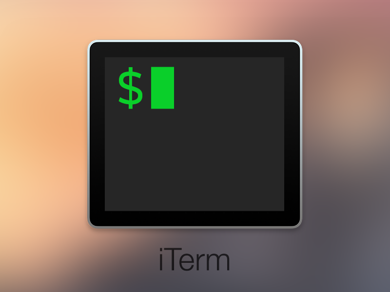 iTerm Yosemite Icon by John Cockrell on Dribbble