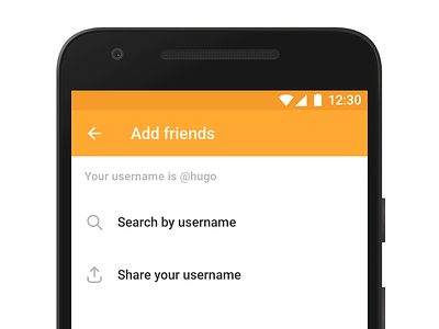Add Friends android friends mapstr ui ux
