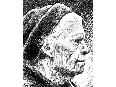 Dorothy Day catholic day dorothy print sketch worker