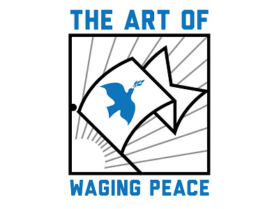 Waging Peace design banner design flag graphic minimalism peace waging