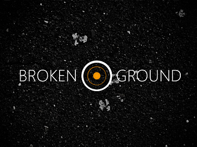 Broken Ground debut design dribbble earth finally groundbreaking minimal monochrome orange photo photography typography
