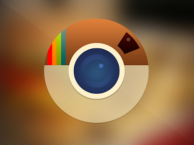 Instagram Icon - Rebound app branding camera circle icon identity instagram ios logo rebound rebrand redesign