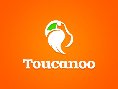 Toucanoo Logo & Branding animal app brand color fun identity image ios logo orange toucan travel