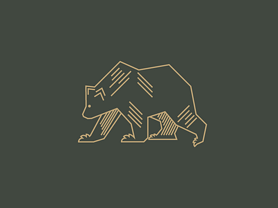 Bear animal bear icon illustration line art wildlife woods