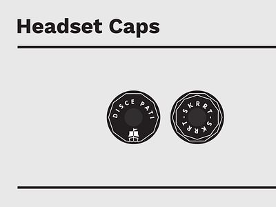 Custom Headset Caps bike caps cycling headset illustration