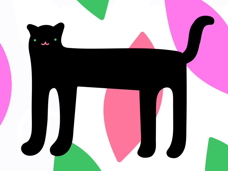 Awkward Party Cat black cat weird