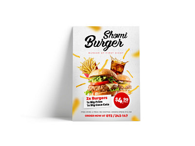 Shomi Burger keyvisual concept design graphic design illustration photoshop