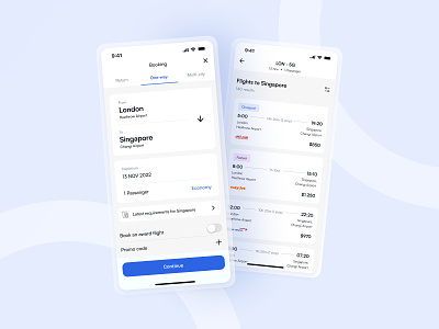Concept for Flight Ticket Booking Application adobe mobile mobile app mobile ui typography ui ux uxui design