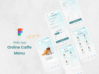 online Caffe Web App branding design graphic design logo ui ux