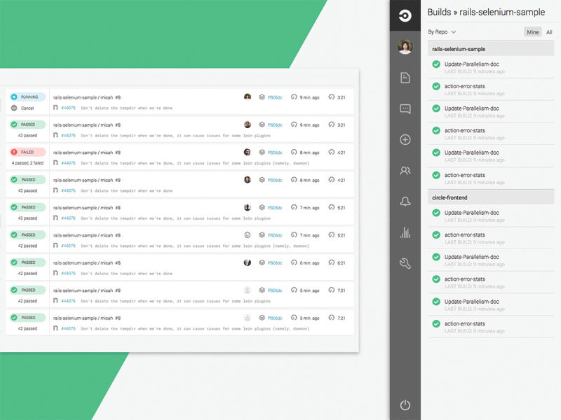 Build List Redesign - Shipped beta blog branch build circleci ixd list public redesign test ui ux