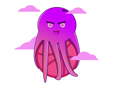 Dribbble invasion 👾 animation cartoon cartoon character cartoon illustration creepy design icon illustration illustrator monster