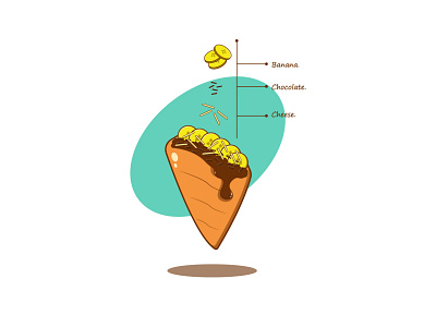 Crepes food 🌰🧀🍌 animation cartoon cartoon character design food food illustration food logo icon illustration illustrator junk food monster