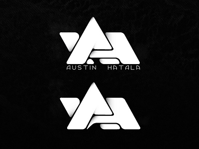 Austin Hatala Logo Update austin black and white logo monogram