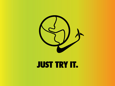 Just Try It just do it just try it nike plane travel
