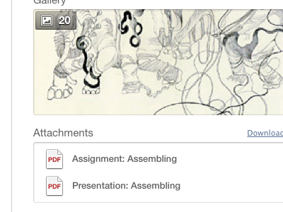 Attachments sketch ui
