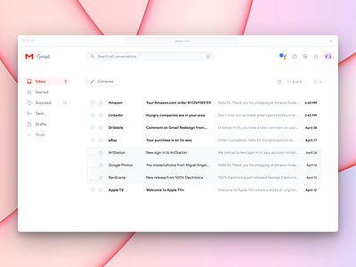 Gmail redesigned