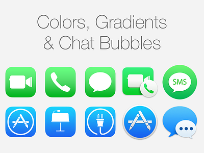 On Colors, Gradients and Chat Bubbles