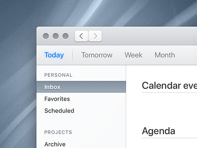 Agenda for Mac