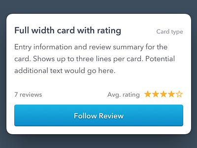 Review card