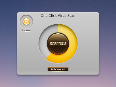 Virus Scan concept virus scan
