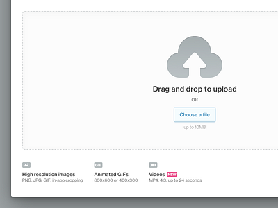 Dribbble upload redesign