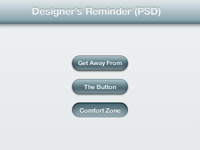 Comfort Zone designers reminder psd