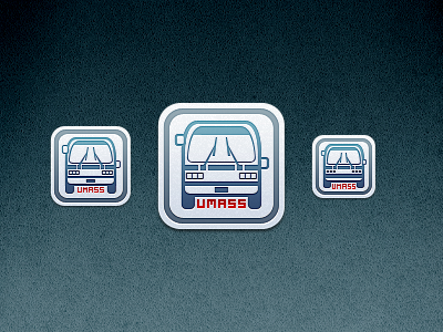 Umass BusTrack app icon app store bustrack icon ios ipad iphone itunes pvta umass umass amherst