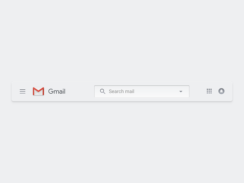 Gmail toolbar by Eli Schiff on Dribbble