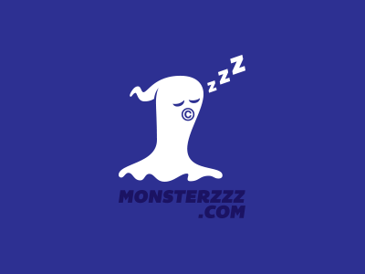 monsterzzz design graphic illustration kids logo monster night sleep