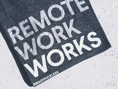 Remote Work Works ✌️ bold remote remote control remote work remotework t shirt design texture type typeface typo
