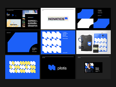 Brand concepts for Novatics branding brazil design illustration lettering poster slides vector