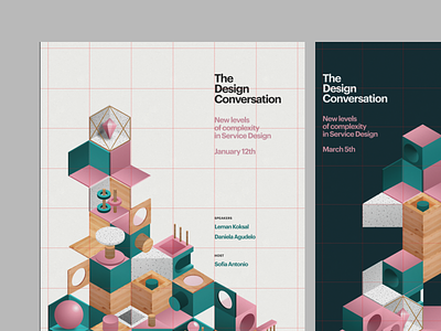 The Design Conversation [2] blocks brazil building design figma illustration poster vector