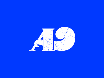 A 36daysoftype a blue ink type