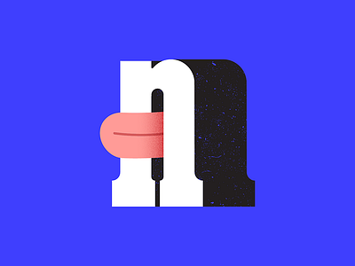 36days_N 😜 36days n 36daysoftype 36daysoftype3 tongue type typography