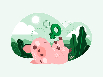 #ChineseNewYear🐽 bitcoin bitcoin exchange blockchain chinese new year chinesenewyear coin coinbase exchange fireworks green illustration moeda new year pig pig year pink porco