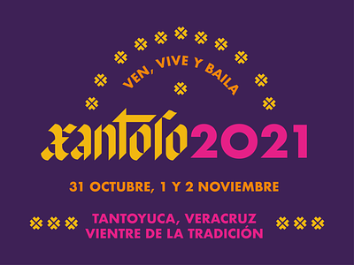 Xantolo 2021 lettering mexican type