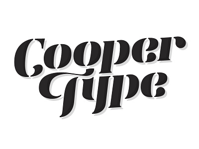 Cooper Type cooper lettering stencil workshop