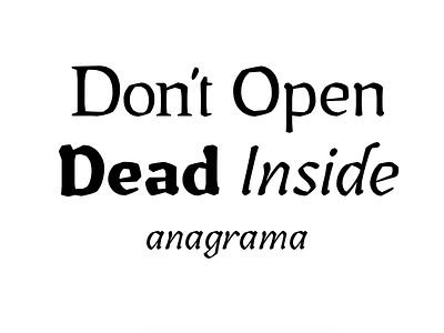 Amén type typedesign walkingdead