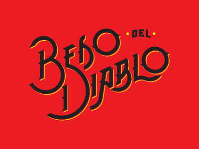 Beso del Diablo lettering lettering logo mezcal