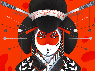 Geisha 3/3 - Full illu on my instagram @Bewoy animation art artsy artwork canada design digitalart drawing flatdesign france graphic graphicdesign illustration illustrator japan montreal motion posca sketch vector
