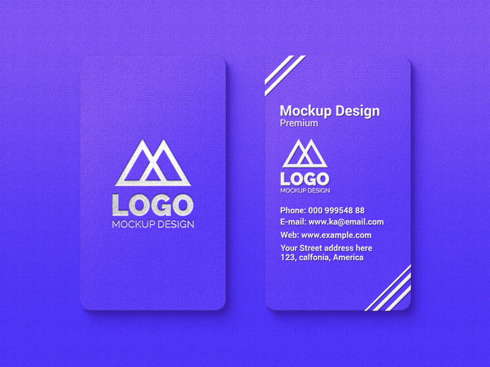 Vertical Business card logo mockup by Kawsar Ahmed on Dribbble