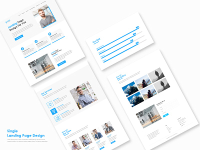 Single Landing page design home page landing page psd ui ui ux design ux website wesite design