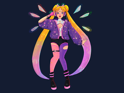 Sailor moon character design fanart illustration mangaart sailor moon