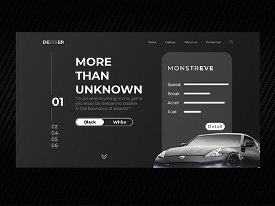 Car website Design design ui ux web