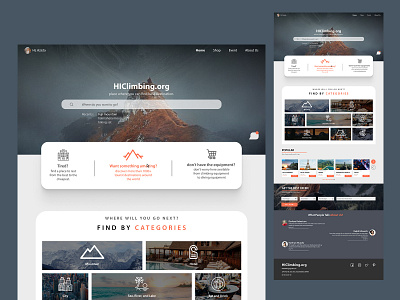 Hiclimbing Travel Website Design