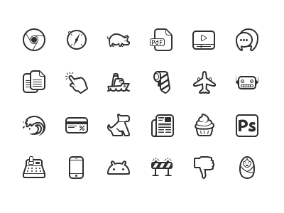 Simplicity Vector Icon Set glyphs icon icons picto pictogram