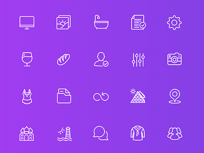 Squid Ink Line Icons