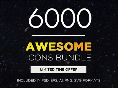 Awesome Icons Bundle android bundle design flat icons iconset ios line outline solid squidink ui