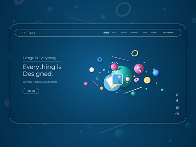 Desart - A Landing Page Concept design landing page design ui web