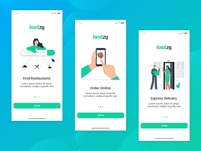 foodzy - A Delivery App Splash Screen